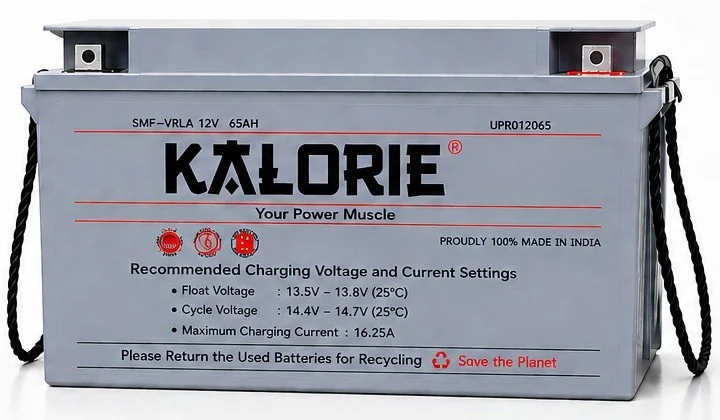 Kalorie SMF Battery 12V 65Ah